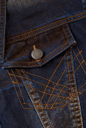 Burnished Indigo Cropped Denim Jacket