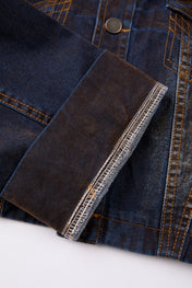 Burnished Indigo Cropped Denim Jacket