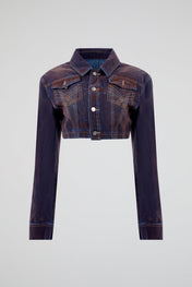 Burnished Indigo Cropped Denim Jacket