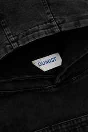Asymmetric Panel Denim Hoodie