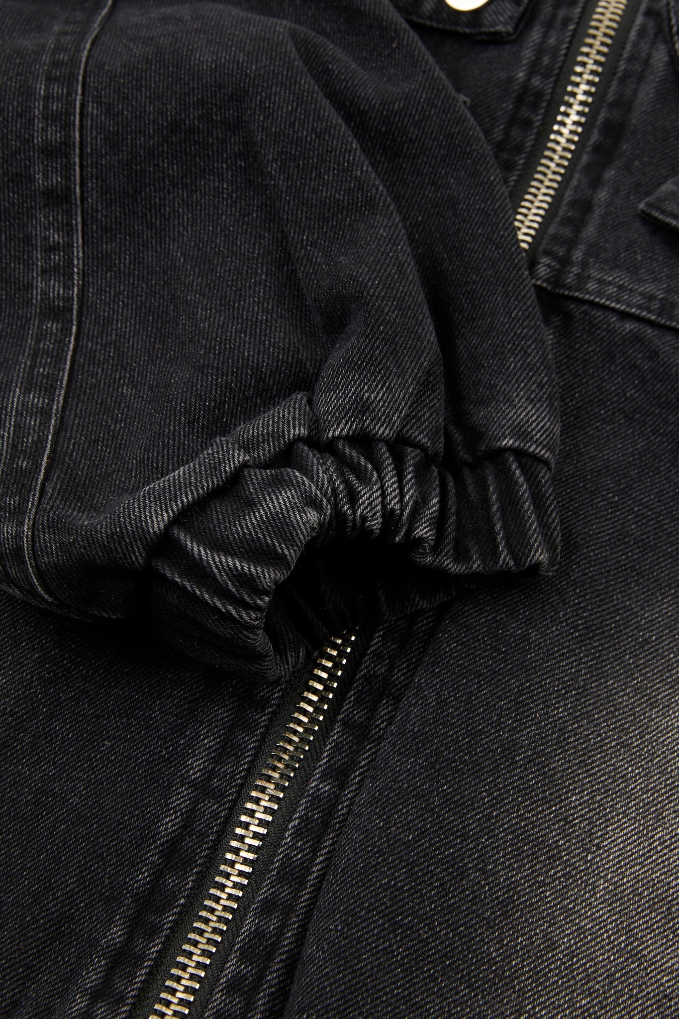 Panelled Denim Zip Jacket