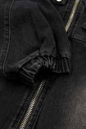 Panelled Denim Zip Jacket