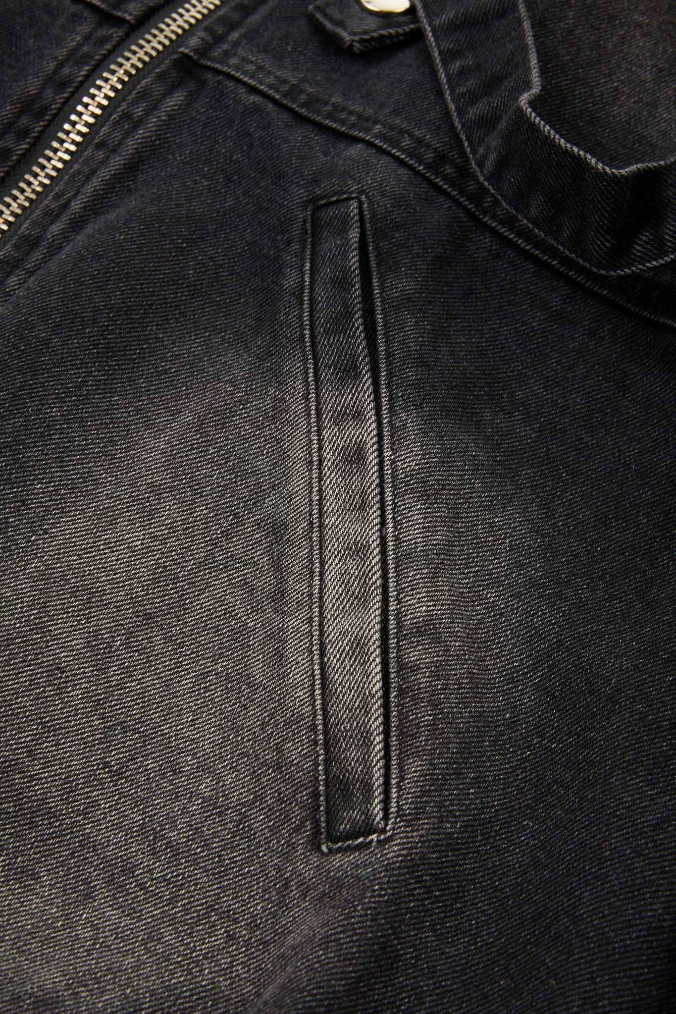 Panelled Denim Zip Jacket