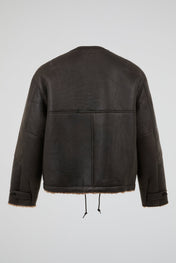 Reversible Shearling Zip Jacket