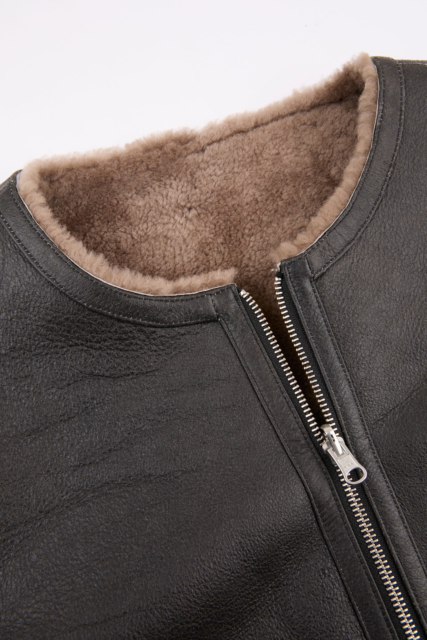 Reversible Shearling Zip Jacket