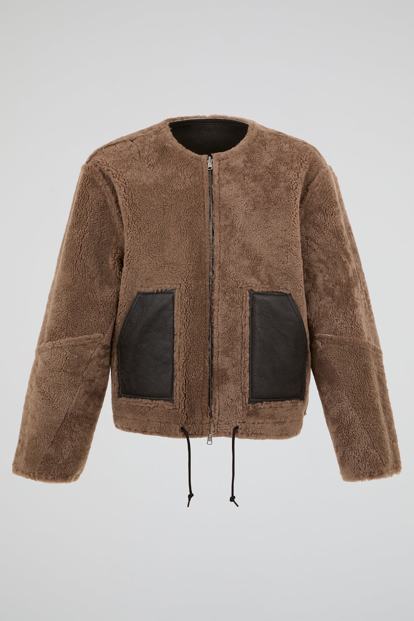 Reversible Shearling Zip Jacket