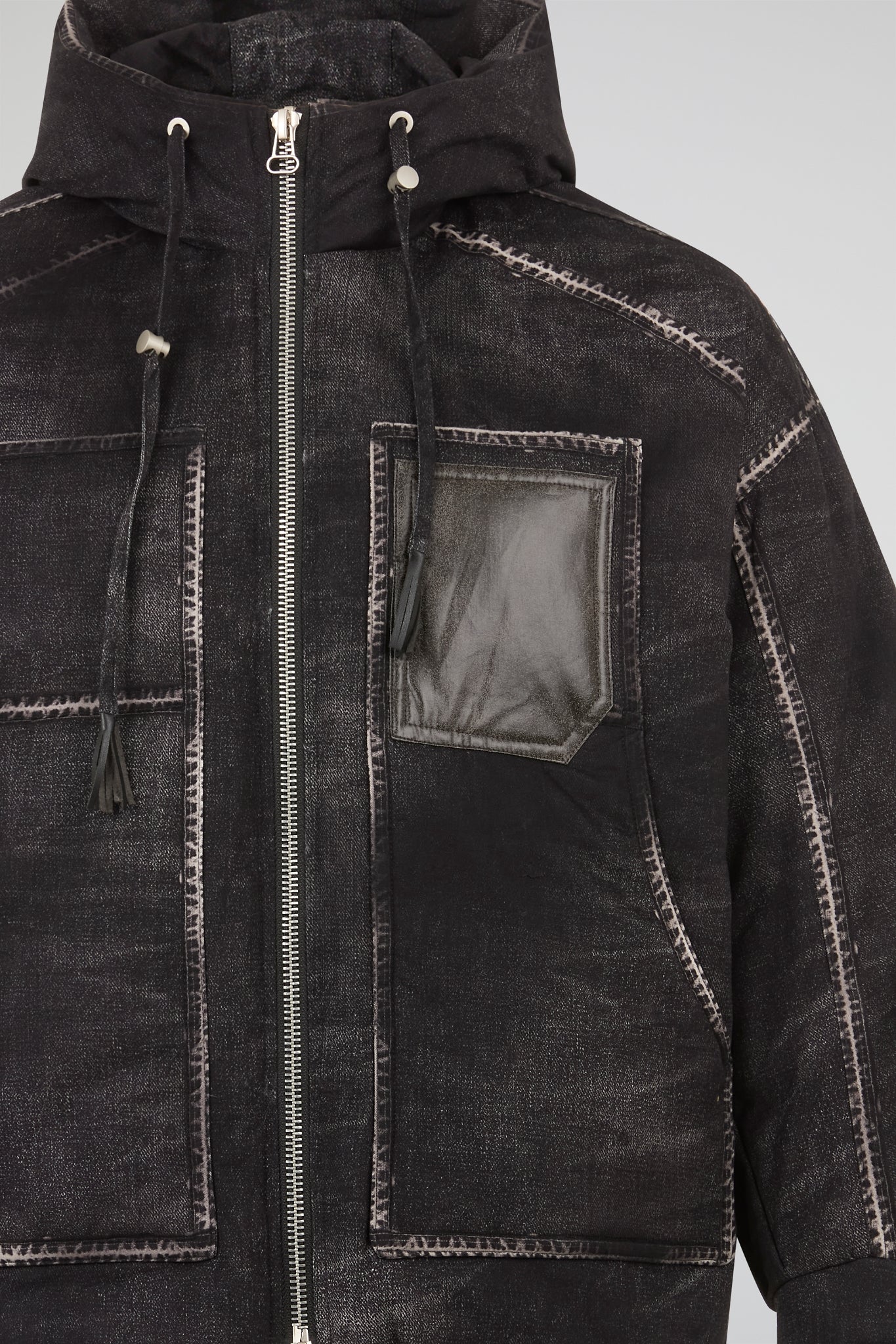 Dumist Hooded Denim Work Jacket