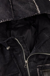 Dumist Hooded Denim Work Jacket