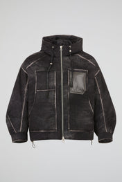 Dumist Hooded Denim Work Jacket