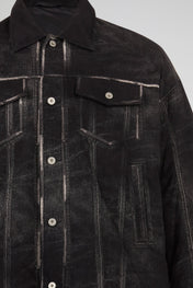 Dumist Distressed Denim Trucker Jacket