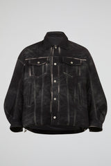 Dumist Distressed Denim Trucker Jacket