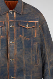 Dumist Distressed Denim Trucker Jacket
