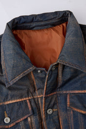 Dumist Distressed Denim Trucker Jacket