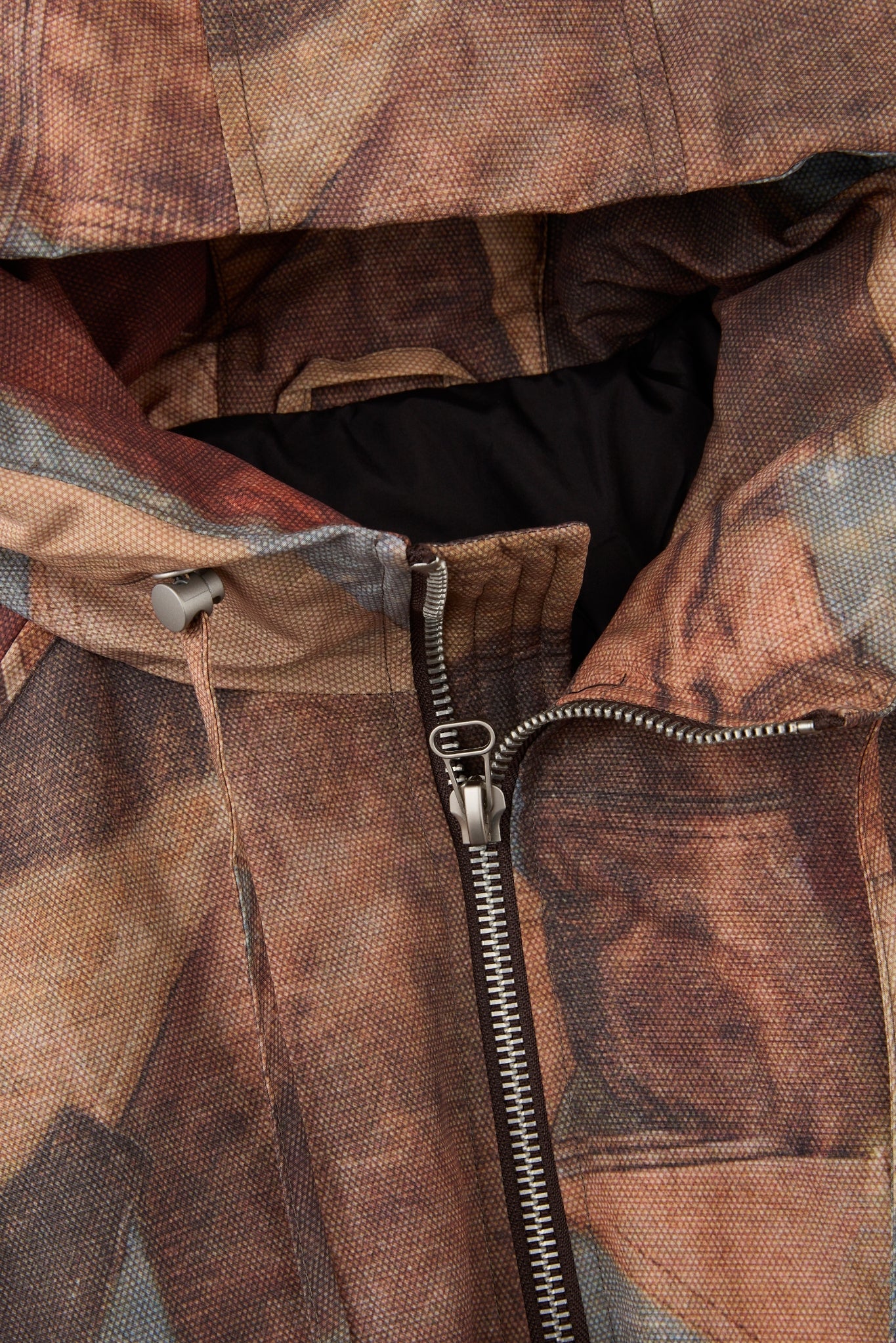 Dumist Abstract Print Hooded Jacket