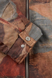 Dumist Abstract Print Hooded Jacket