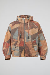 Dumist Abstract Print Hooded Jacket