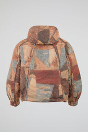 Dumist Abstract Print Hooded Jacket