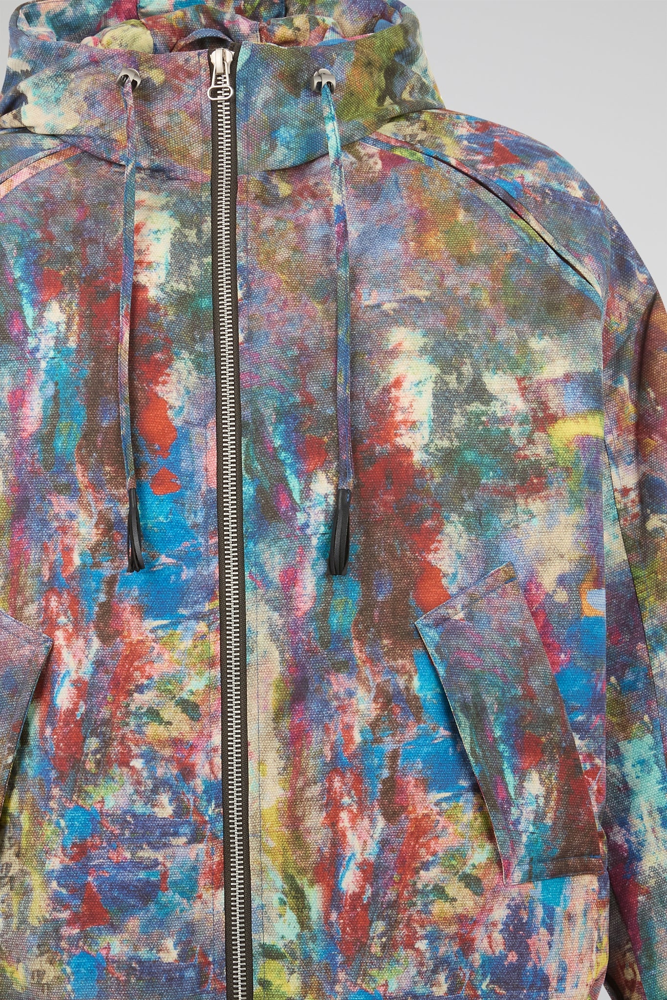 Dumist Abstract Print Hooded Jacket