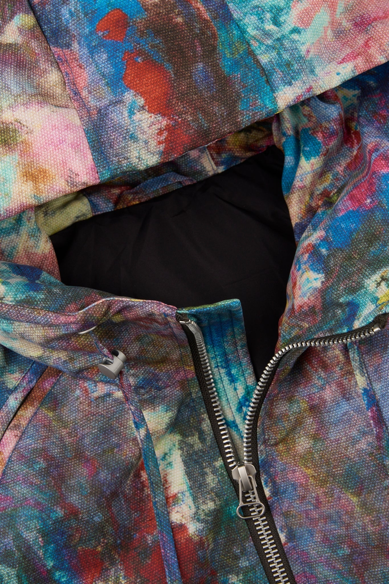 Dumist Abstract Print Hooded Jacket