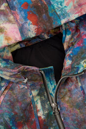 Dumist Abstract Print Hooded Jacket