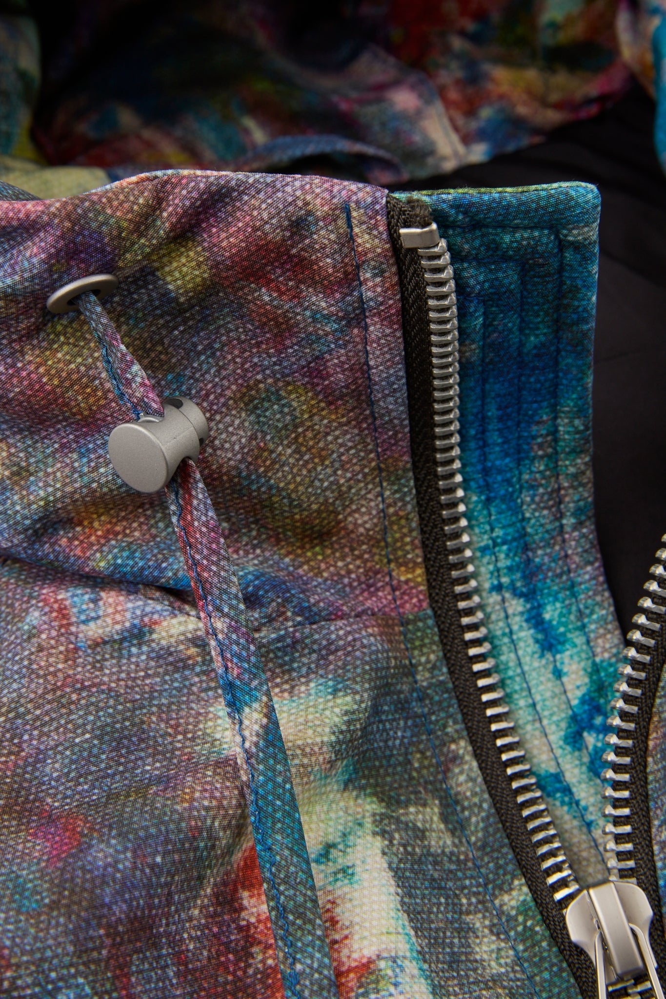 Dumist Abstract Print Hooded Jacket