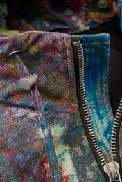 Dumist Abstract Print Hooded Jacket
