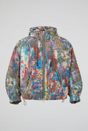 Dumist Abstract Print Hooded Jacket
