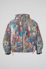 Dumist Abstract Print Hooded Jacket