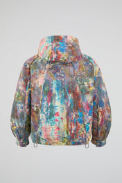 Dumist Abstract Print Hooded Jacket