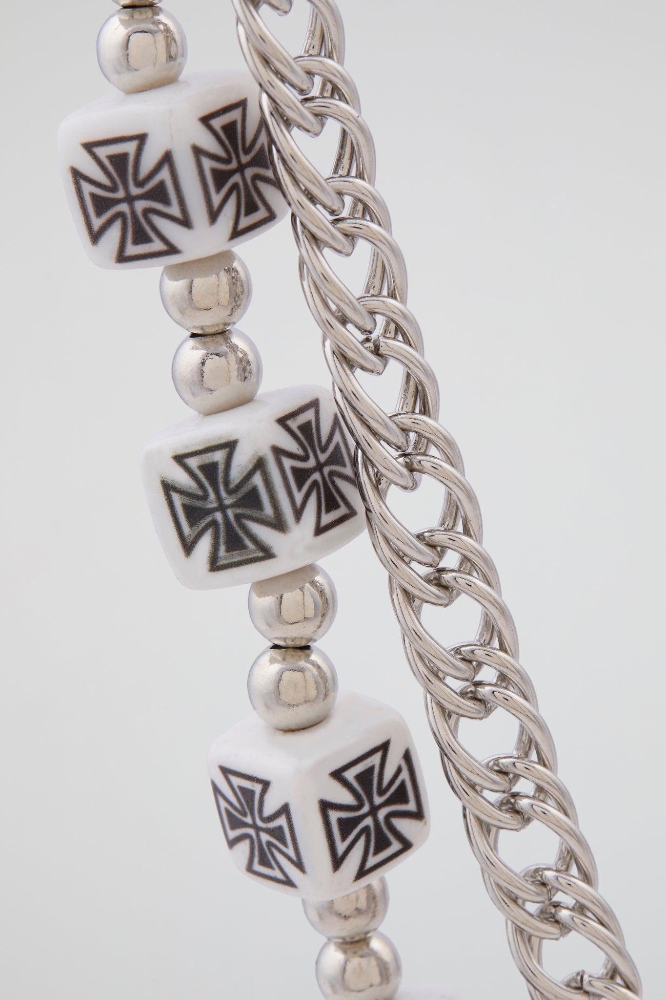 Cross Bead Wallet Chain