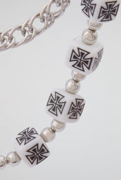 Cross Bead Wallet Chain