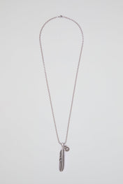 Feather Pendant Chain Necklace