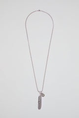Feather Pendant Chain Necklace