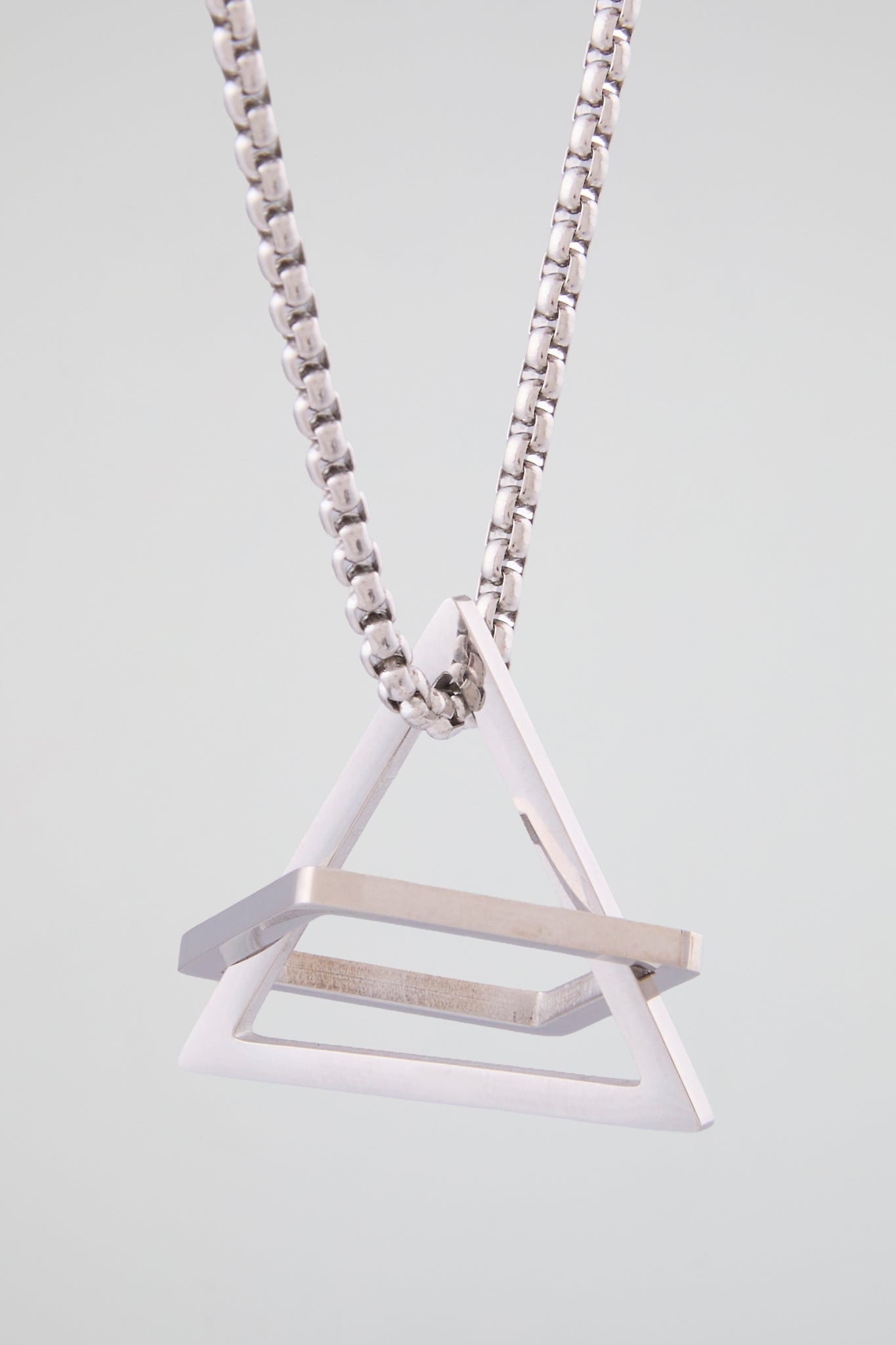 Geometric Frame Pendant Necklace