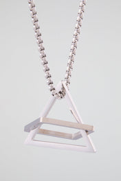 Geometric Frame Pendant Necklace