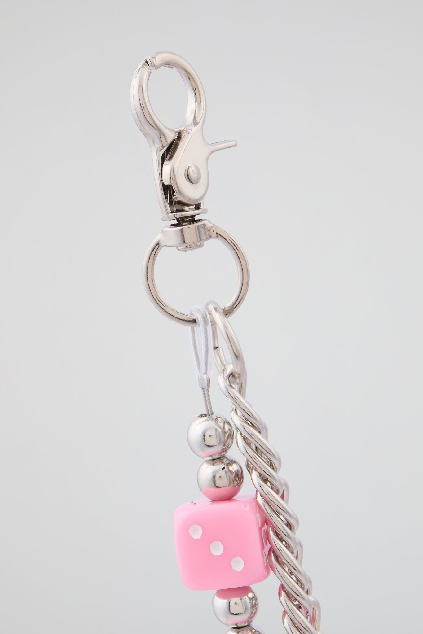 Pink Dice Chain Wallet Accessory