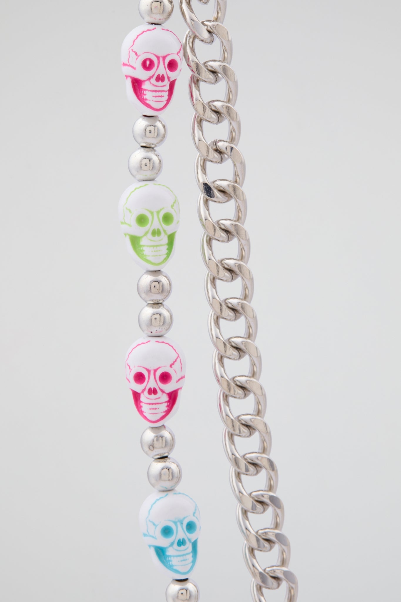 Multi Skull Chain Wallet Accessory