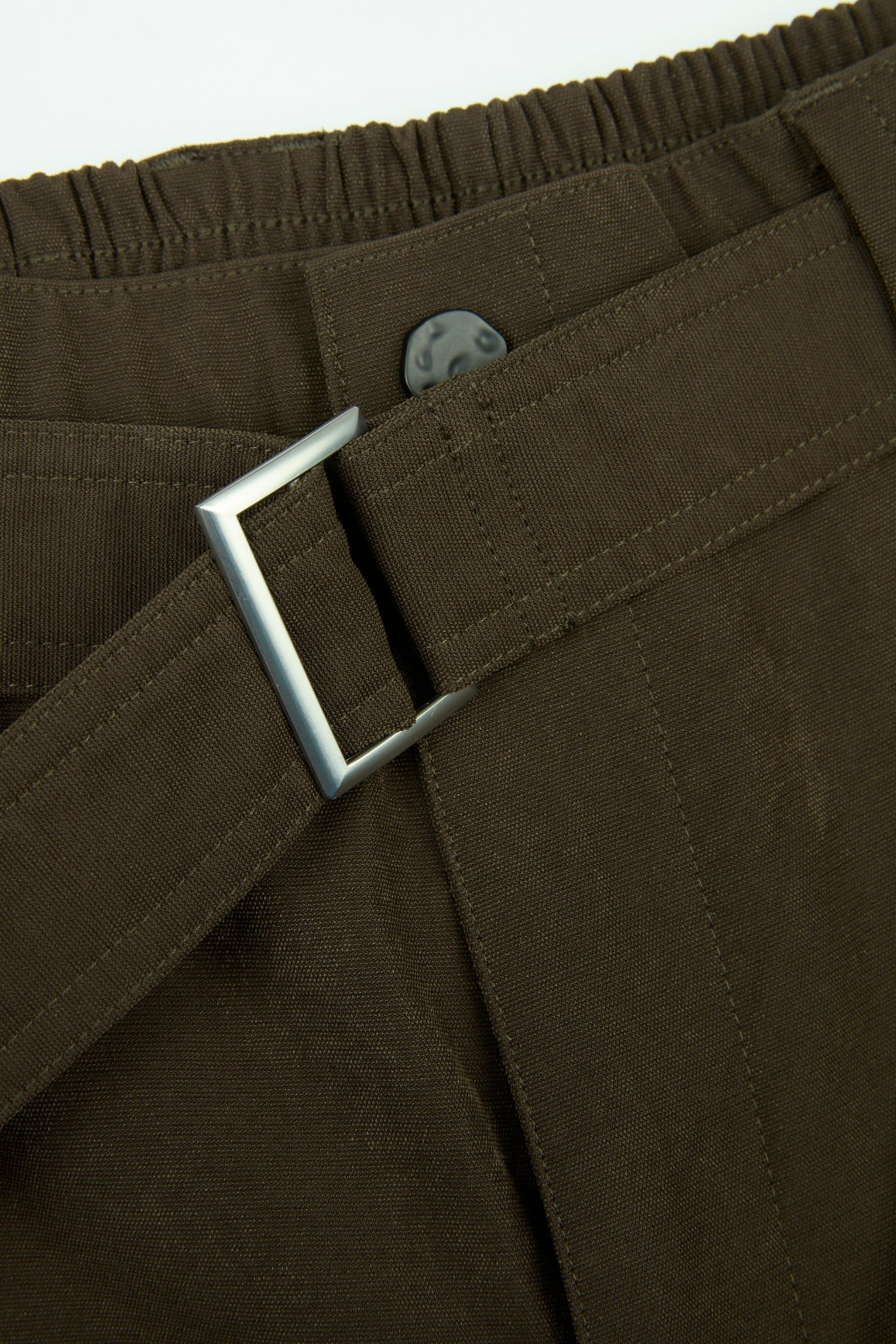 Structured Belted Volume Pants