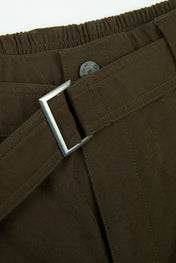 Structured Belted Volume Pants
