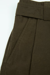 Structured Belted Volume Pants