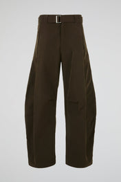 Structured Belted Volume Pants