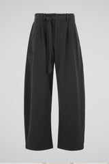 Pinstripe Belted Wide Trousers