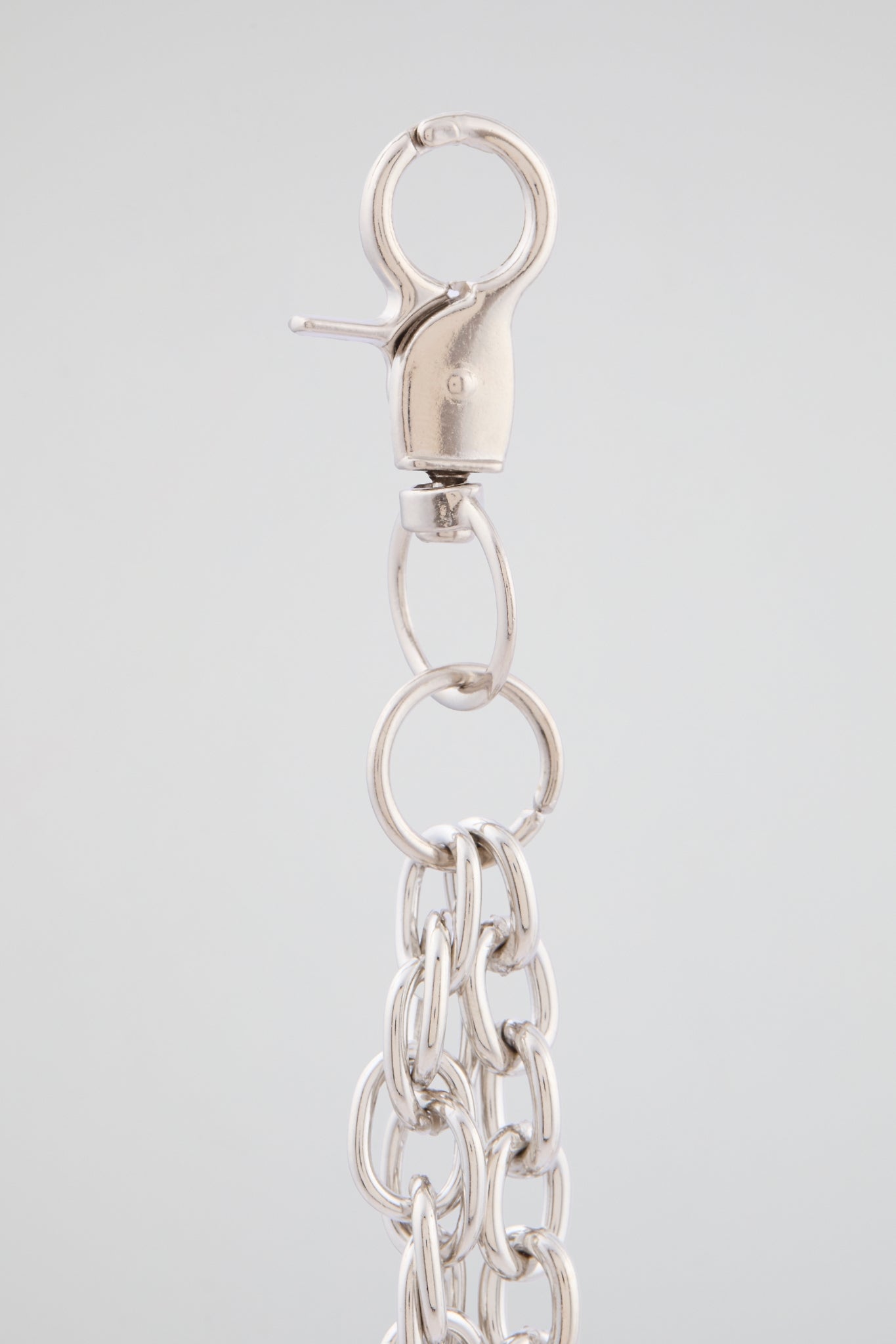 Triple Cross Silver Wallet Chain
