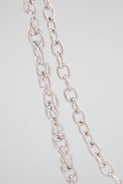Triple Cross Silver Wallet Chain