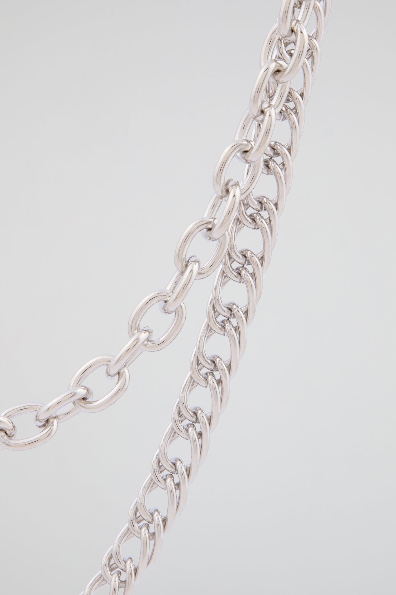 Silver Triple-Layer Handcuff Wallet Chain