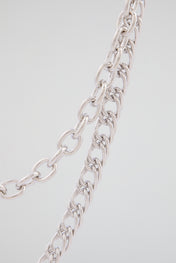 Silver Triple-Layer Handcuff Wallet Chain