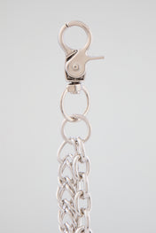 Silver Triple-Layer Handcuff Wallet Chain