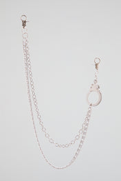 Silver Triple-Layer Handcuff Wallet Chain