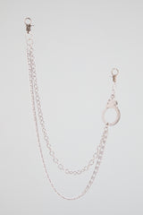 Silver Triple-Layer Handcuff Wallet Chain