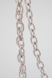 Silver Double-Layer Padlock & Wallet Chain – Clear